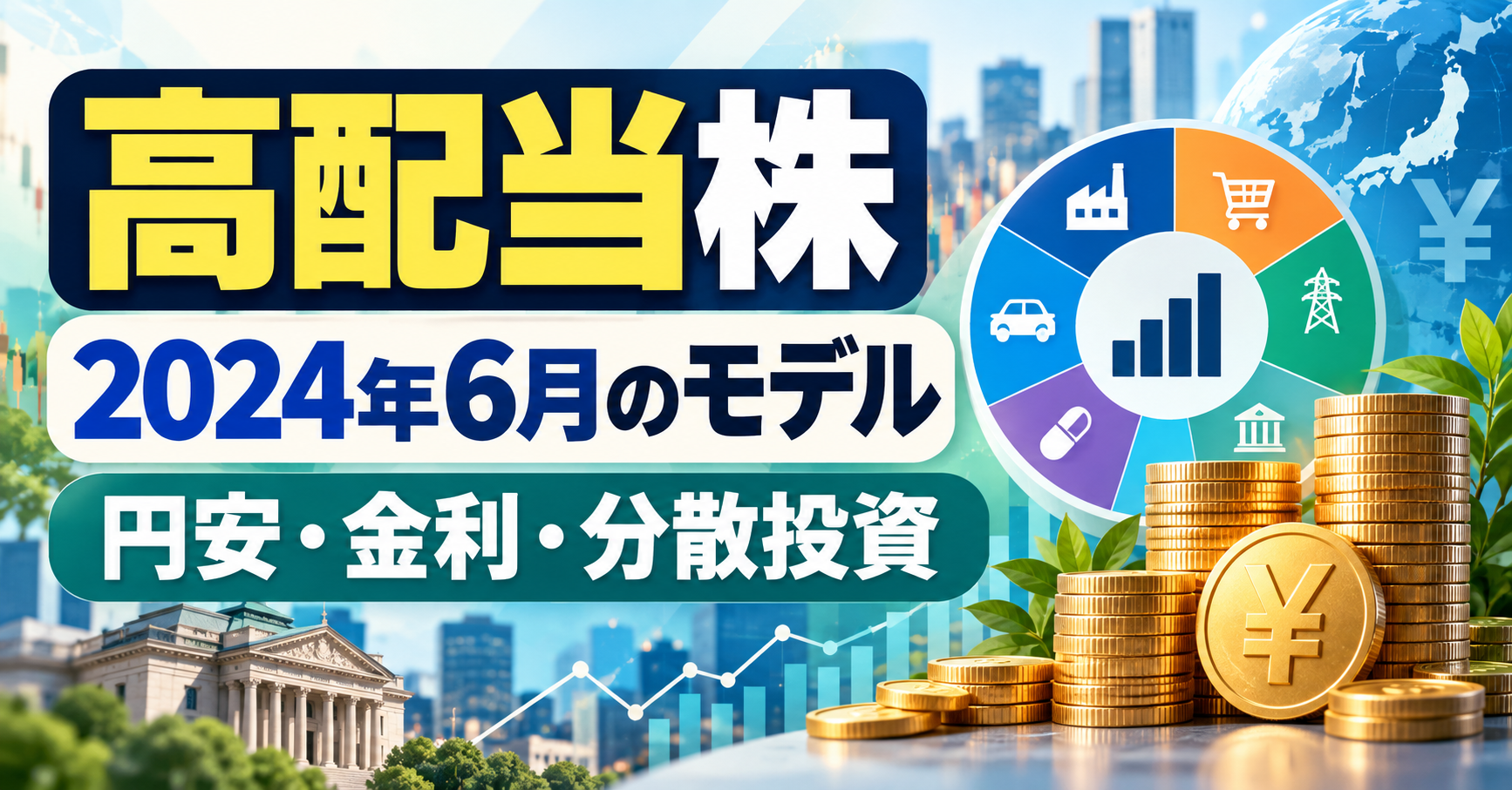 高配当株モデルポートフォリオの考え方｜2024年6月の円安・金利・分散投資を解説のアイキャッチ画像